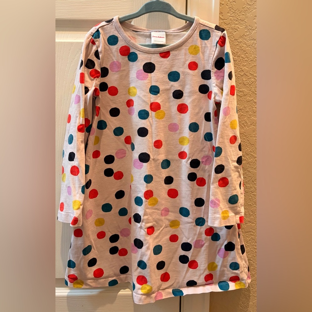 Hanna Andersson Light Pink Polka Dot dress
